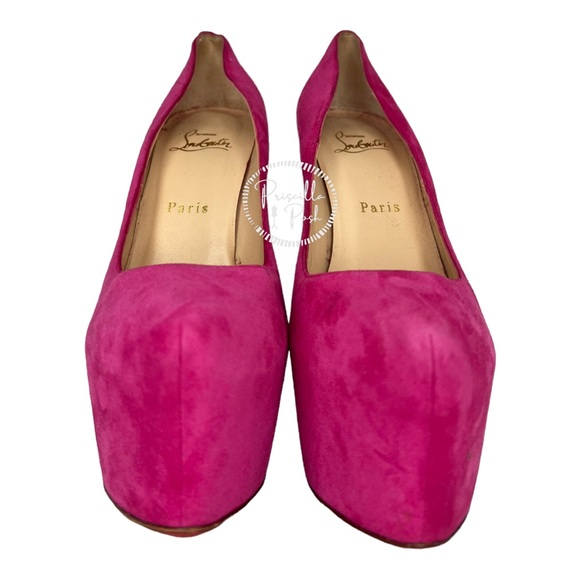 Christian Louboutin Daffodile 160mm Pumps Hot Pink Fuschia Heels Platform - Picture 5 of 16